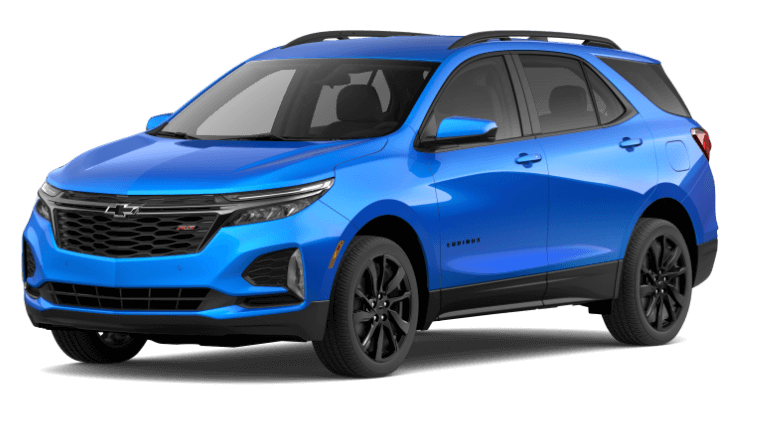 Blue Chevrolet Equinox RS, a used SUV option under $25,000 for drivers near Clermont, FL