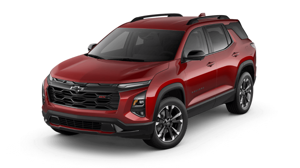 Red Chevrolet Equinox RS, the SUV behind this month's Equinox lease deals near Tavares, FL