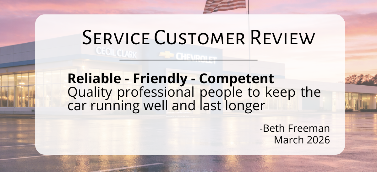 Certified Service sign on building at Cecil Clark Chevrolet in Leesburg FL