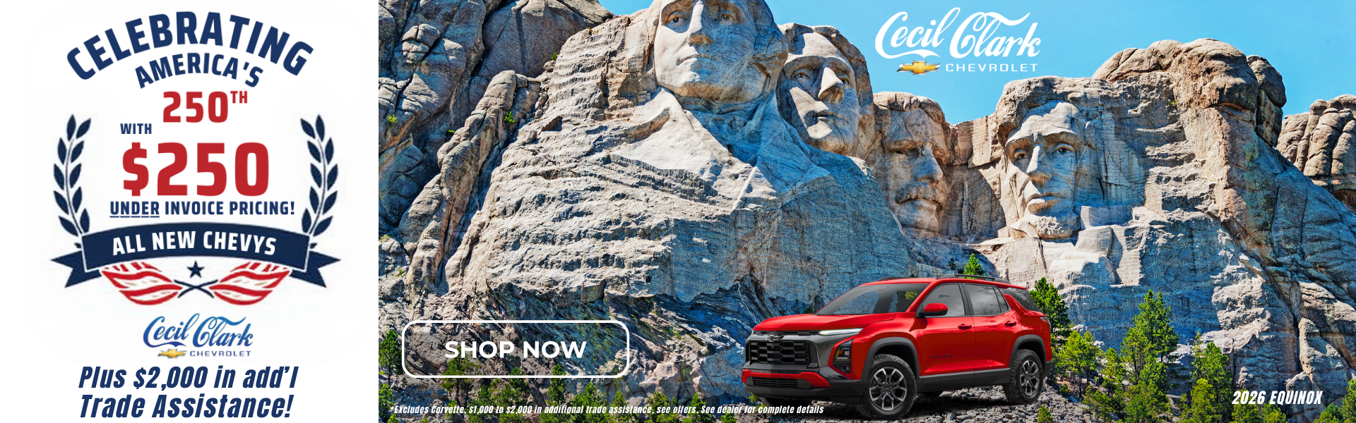 Celebrating America's 250th UNDER INVOICE PRICING