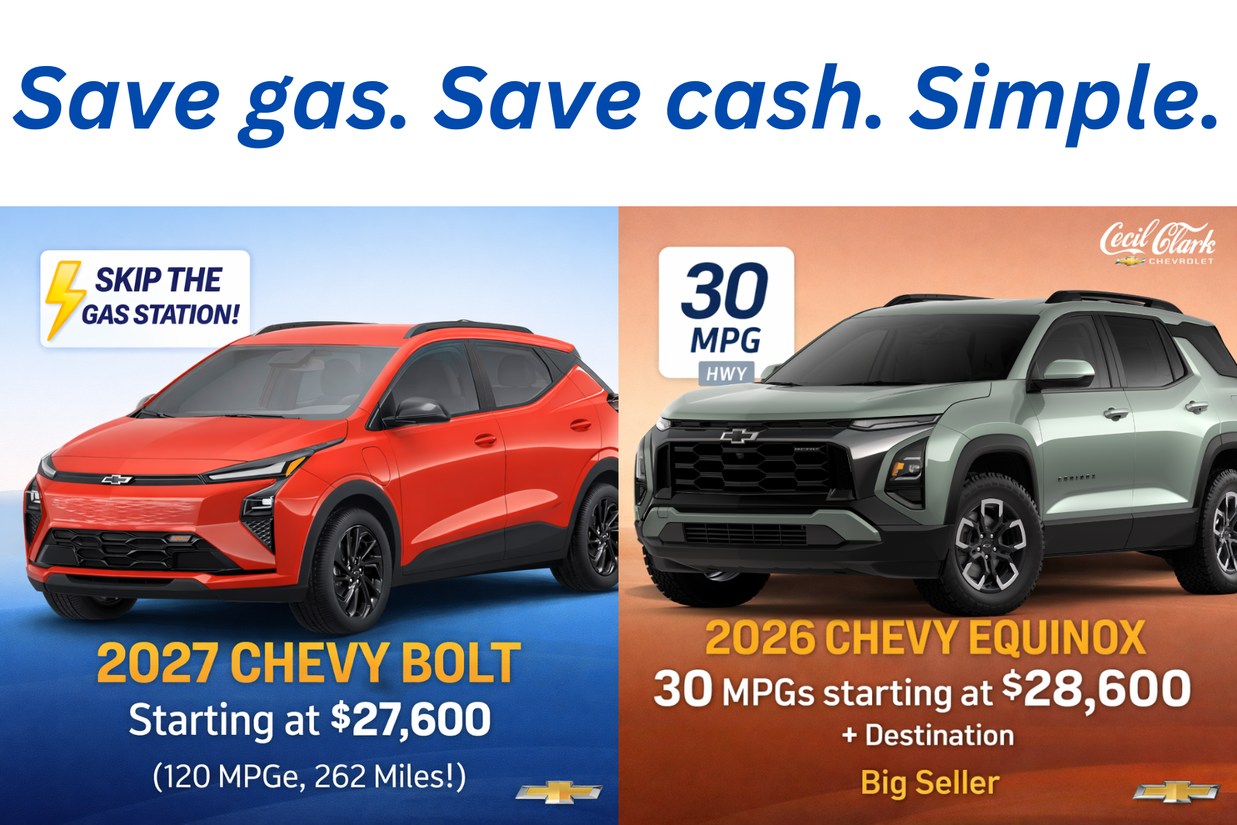Save Gas. Save Cash.